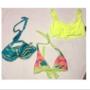 Heat, Mossimo, No boundaries Bikini tops neon yellow Small